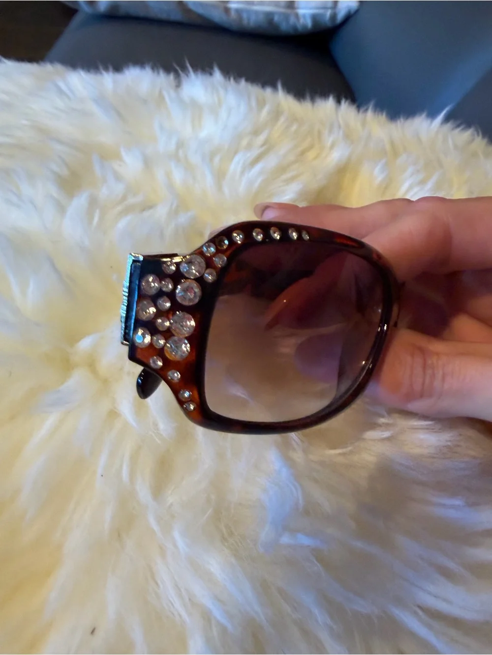 Tortoiseshell Women's Sunglasses - Brown Lenses